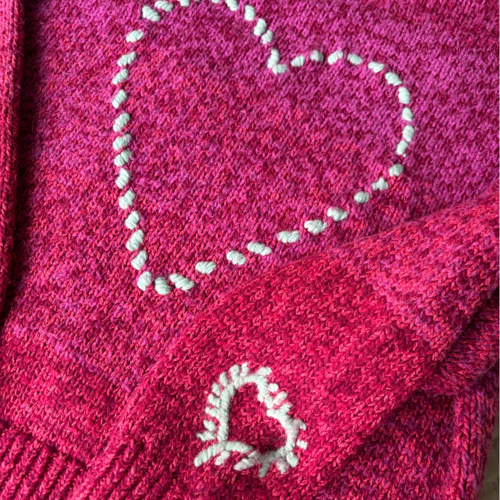 Sundance Pink “Secret Longings” Heart Sweater - Picture 4 of 8